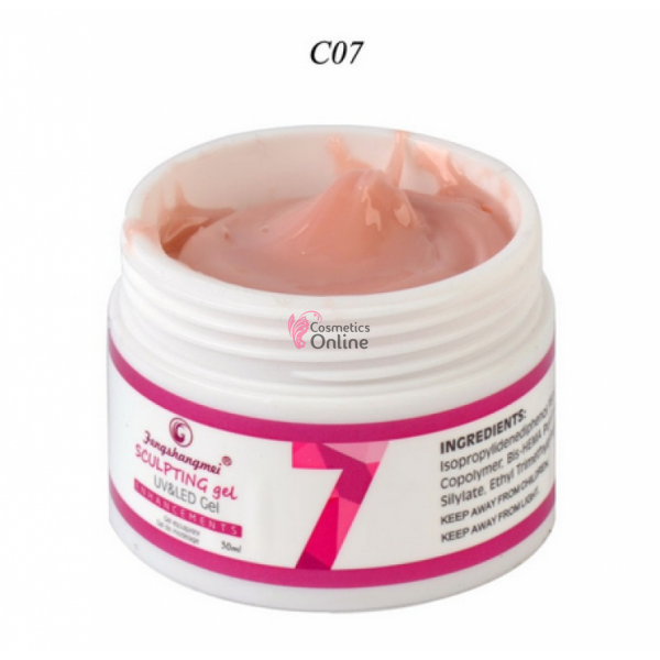 Gel UV / LED FSM Sclupting Gel de constructie, 50ml XL - 07 Milky Pink